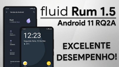 Fluid ROM v1.5 Rum | Android 11 | MELHOR TOUCH para Poco F1 e MÁXIMO DESEMPENHO!