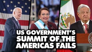US govt's Summit of the Americas fails: Mexico, Bolivia, Honduras boycott