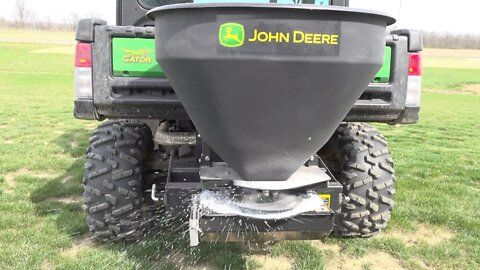 Lawn Fertilization and Grass Seeding: John Deere Gator and Ventrac 4500z