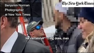 James O'Keefe Goes Undercover Outside Trump Arraignment in NYC