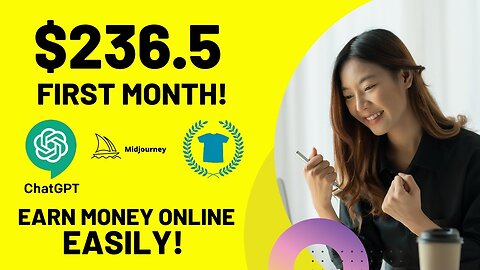 Earn Money Online With ChatGPT, MidJourney and Print on Demand #makemoneyonline #chatGPT
