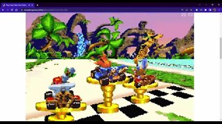 Crash Nitro Kart (GBA) - Terra Track 1: Inferno Island Gameplay