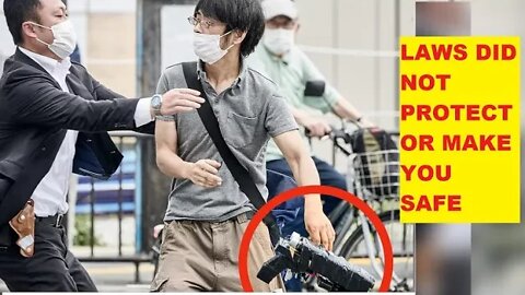 Homemade Gun That Shot Japanese Prime Minister Shinzo Abe - Laws Did Not Save Anyone