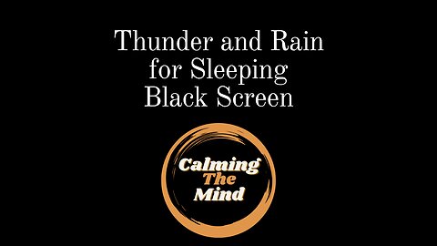 10 Hours of Thunder and Rain Sounds | For Sleeping with Black Screen | Sleep and Relaxation