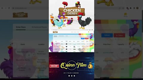 Chicken Derby Ethereum NFT Racing Game | Play To Earn | Quinn Trim #Shorts