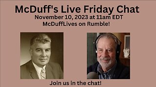 McDuff's Friday Live Chat, November 10, 2023