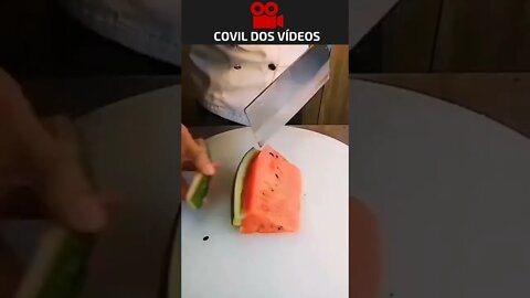 como servir a melancia de uma maneira chique
