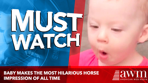 Baby Makes The Most Hilarious Horse Impression Of All Time