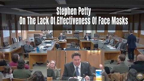 Stephen Petty On The Lack Of Effectiveness Of Face Masks