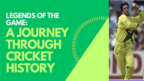 Legends of the Game: A Journey Through Cricket History