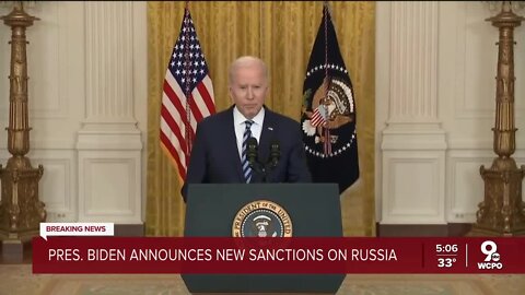 Biden announces new sanctions on Russia amid Ukraine invasion