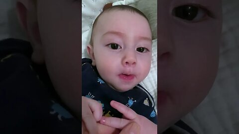 Baby Tells Mom Its time for milk