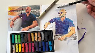 Speed Drawing - Top G with Soft Pastels | Day 7 | Step By Step