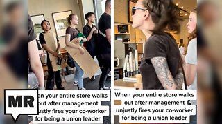 Starbucks Workers Walk Out After Union Leader Is Fired By Manager