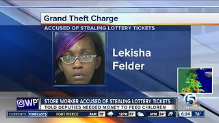 Supermarket employee confesses to stealing lottery tickets