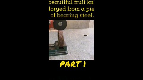 Forging a beautiful knife from ball bearing.