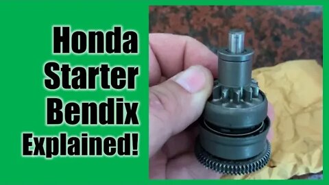 Honda Spree ● Looking Inside the Starter Bendix