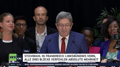 Erste Prognosen zur Frankreich-Wahl: Linksbündnis vorn, Le Pens Partei und Macron-Lager Kopf-an-Kopf