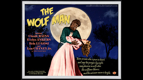 The Wolf Man 1941 colorized (Lon Chaney Jr)