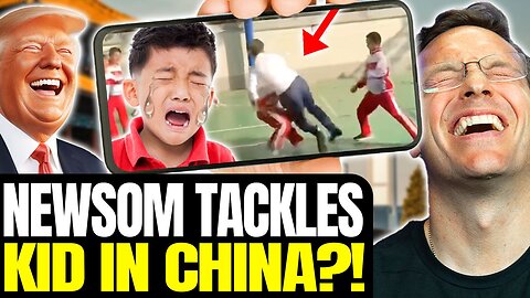 Gavin Newsom BODIES Chinese Kid, Grabs Him And SPANKS Him On The A** | Great Biden Replacement 😬