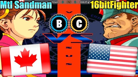 Street Fighter Alpha 3 (Mtl Sandman Vs. 16bitFighter) [Canada Vs. U.S.A.]