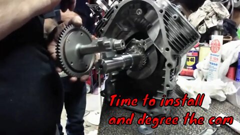 Kohler Command Pro V twin engine build Pt 2. Cam shaft install.