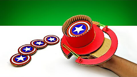 How To Make Captain America Shield Thrower DIY | Cardboard DIY At Home | How made Toy for Kids