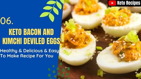 Bacon And Kimchi Deviled Eggs