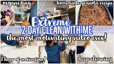 *EXTREME* ULTIMATE 2 DAY CLEAN WITH ME 2021 | 1 HOUR OF EXTREME SPEED CLEANING MOTIVATION | ez tingz