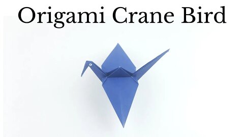 Origami Crane Bird Easy - DIY Paper Crafts