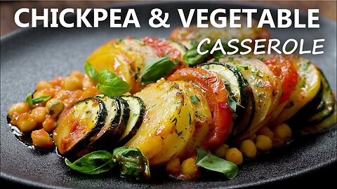 CHICKPEA and VEGETABLE CASSEROLE Recipe _ Healthy Vegan and Vegetarian Meal Ideas _ Chickpea Recipes