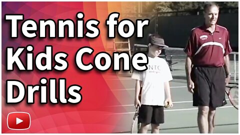Teaching Kids How to Play Tennis - Cone Drills featuring Coach Dick Gould