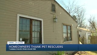 Broken Arrow homeowners thank all who rescued pets from house fire