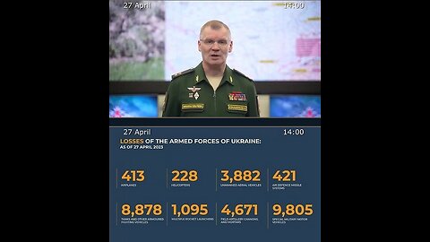 27.05.23 ⚡️ Russian Defence Ministry report on the progress of the deNAZIficationMilitaryQperationZ