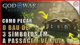 God of war Ragnarok, Como desbloquear o baú de 3 símbolos em A Passagem Velada | Super dica