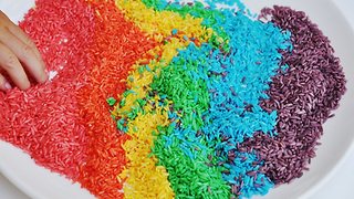 How to Make Colored Craft Rice - DIY How To Make Color Rice