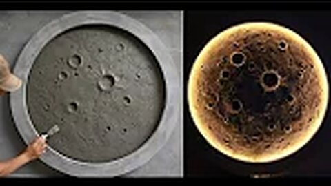 Making your own moon is very easy with cement(720P_HD)