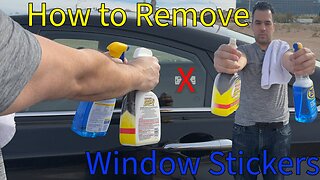 How to Remove Window Stickers and Decals from your car