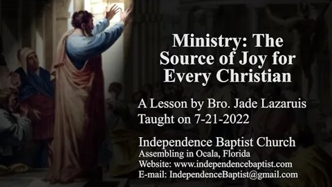 Ministry: The Source of Joy for Every Christian