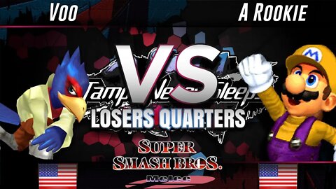 Voo (Falco) vs. SFS | A Rookie (Mario) - Melee Loser's Quarter-finals - TNS 8