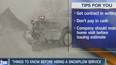 BBB tips for choosing a snow plow company