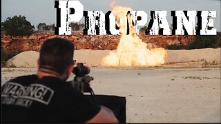 Shooting a Large Propane Container in SLOW MOTION