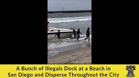 A Bunch of Illegals Dock at a Beach in San Diego and Disperse Throughout the City