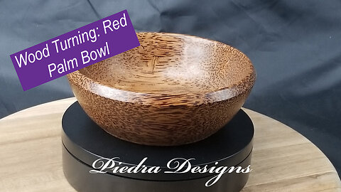 Wood Turning: Red Palm Bowl