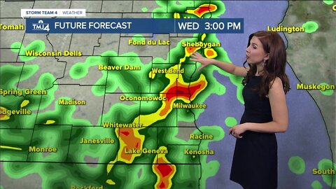 Wet, stormy weather moves in Wednesday afternoon