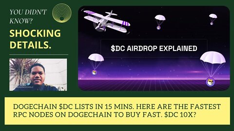 Dogechain $DC Lists In 15 Mins. Here Are The Fastest RPC Nodes On Dogechain To Buy Fast. $DC 10X?