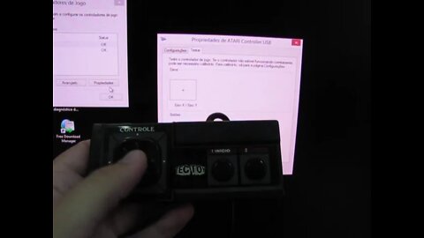 Adaptador para conectar dois Joysticks de Atari 2600 no PC via USB