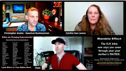 Christopher Anatra & Cynthia Sue Larson: New Mandela Effects & Shifting Timelines