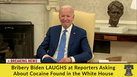 Bribery Biden LAUGHS at Reporters Asking About Cocaine Found in the White House