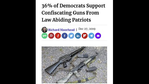 TOP 10 DEMOCRATS WANT TO CONFISCATE GUNS (#6) 36%